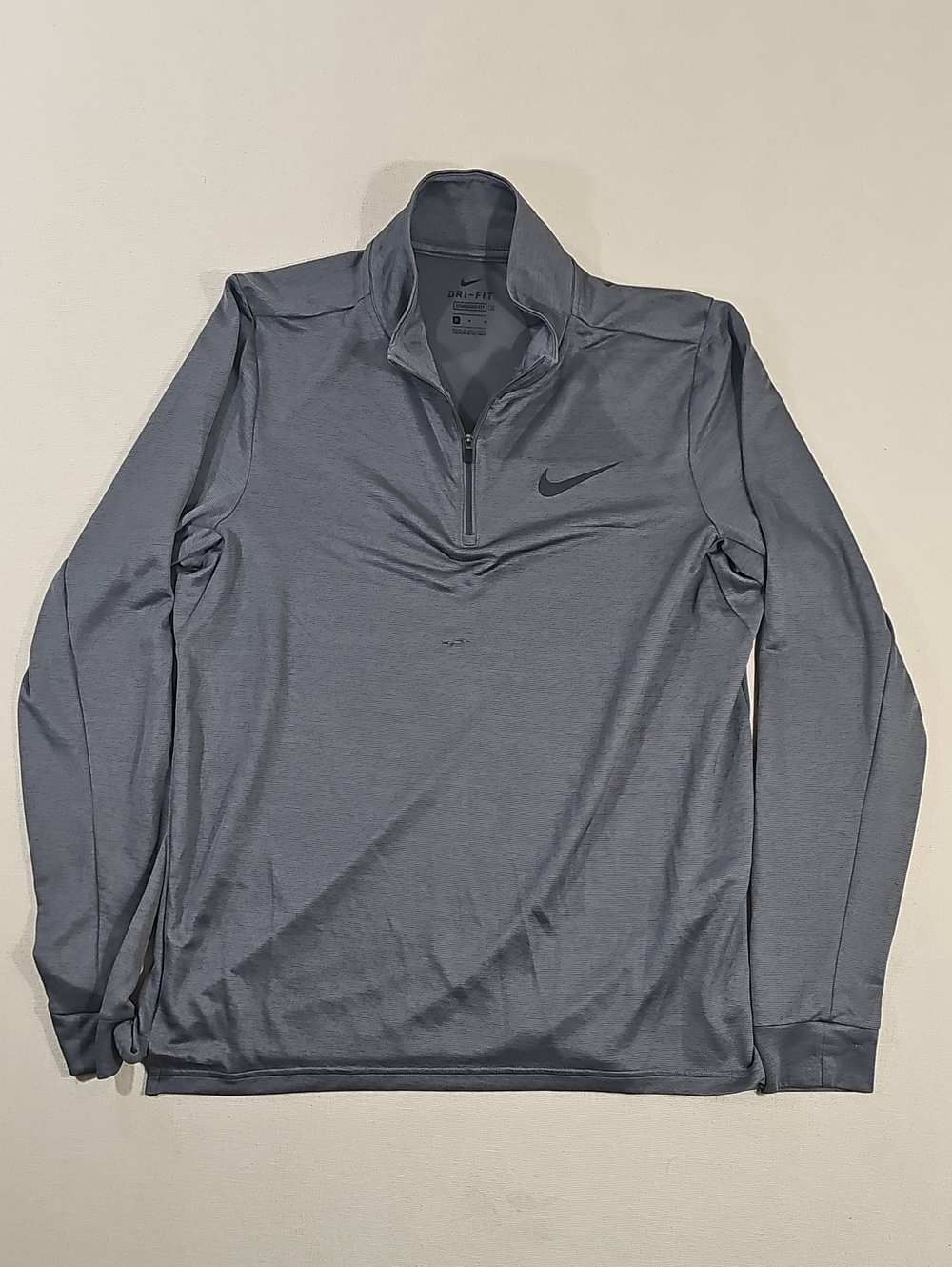 Nike Men’s Grey Dri-FIT Quarter-Zip Performance Jacket